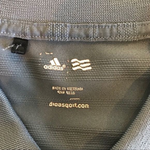 Adidas Golf Gray Polo - Picture 4 of 5